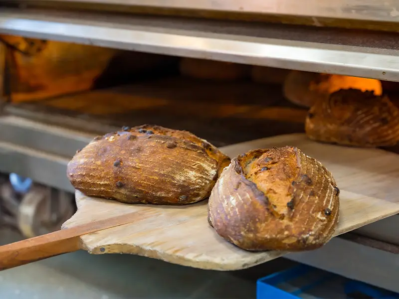 Zu sehen ist ein Einblick in die Bäckerei Inselloft auf Norderney.